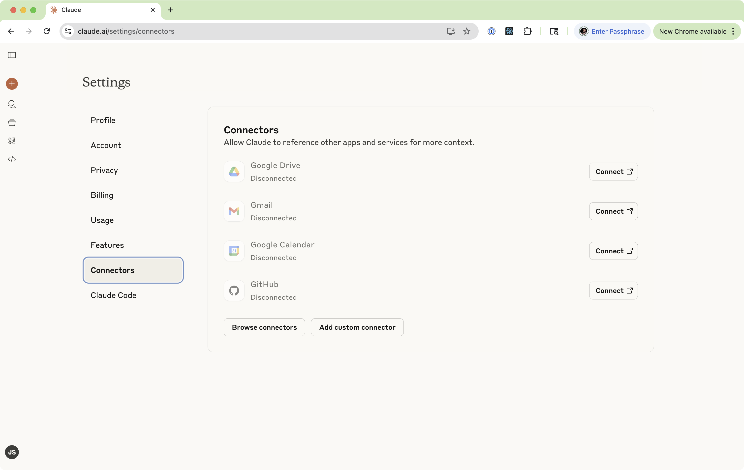 OpenAI Settings Screenshot